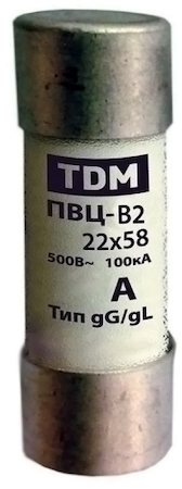 TDM ELECTRIC SQ0729-0026 Плавкая вставка ПВЦ-В2 22х58 8А TDM